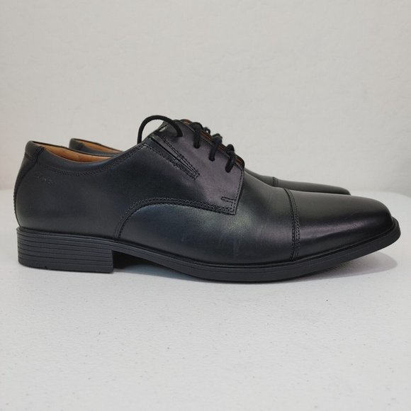 Clarks Leather Lace-up Dress Shoes Tilden Cap Men\'s Size 11 Wide main image 9